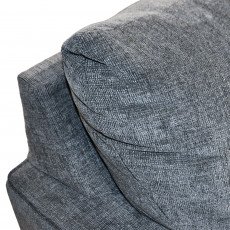 كرسي استقبال فاخر قماشي رمادي غامق