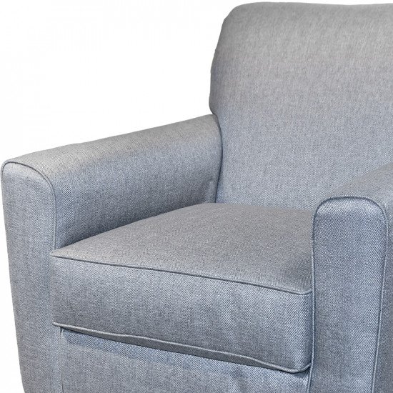 كرسي استقبال فاخر قماشي رمادي