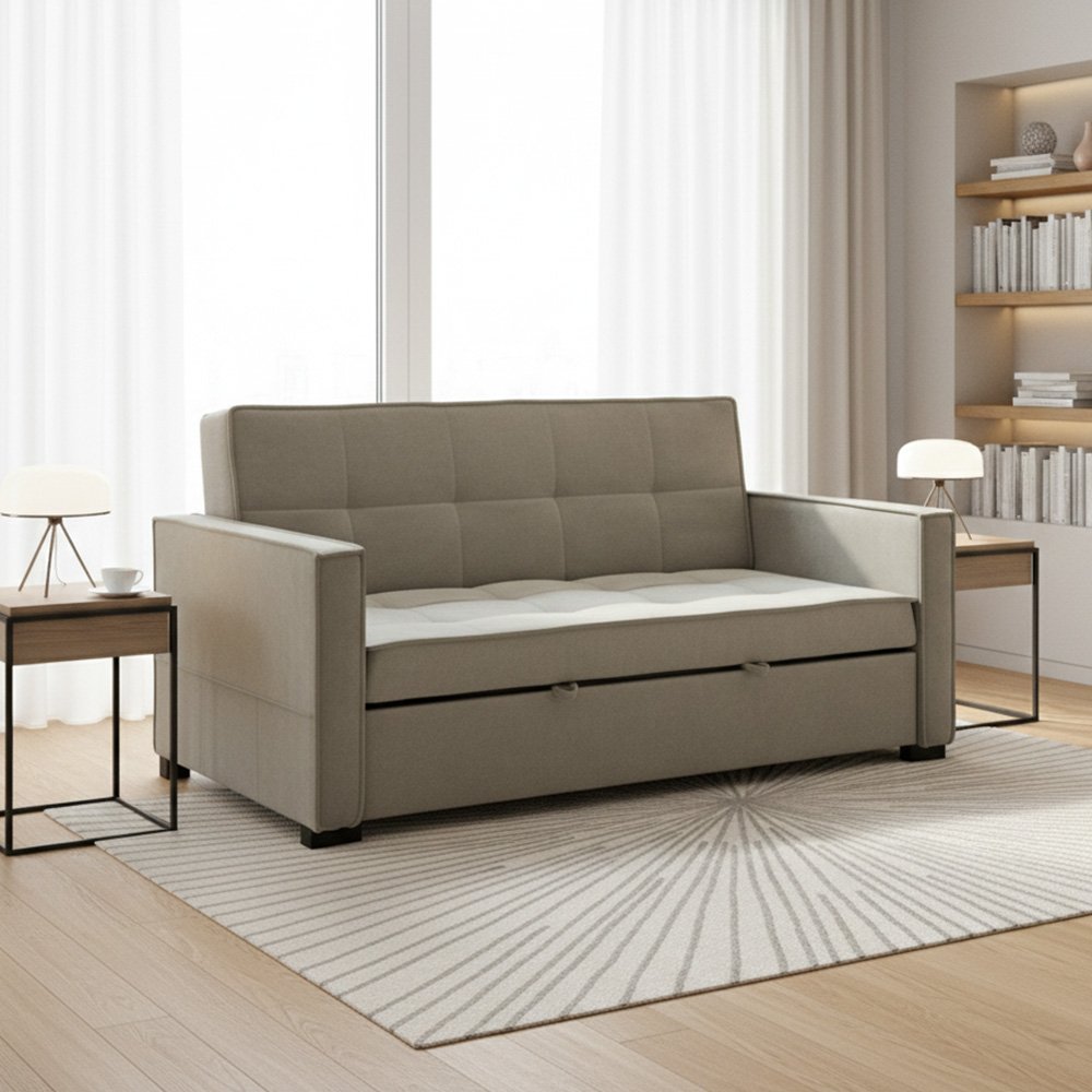 كنبة مفرد مودرن قابلة للتعديل الي سرير كافيه