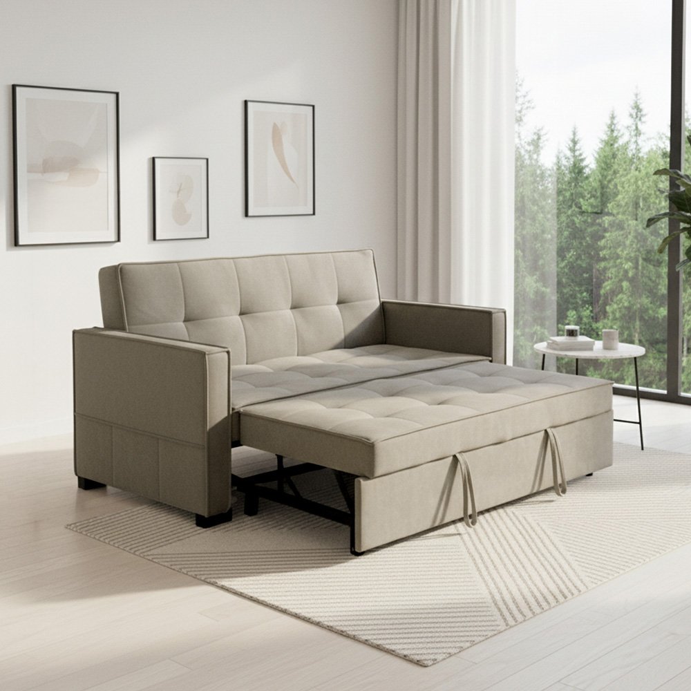 كنبة مفرد مودرن قابلة للتعديل الي سرير كافيه