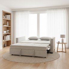 كنبة مفرد مودرن قابلة للتعديل الي سرير بيج