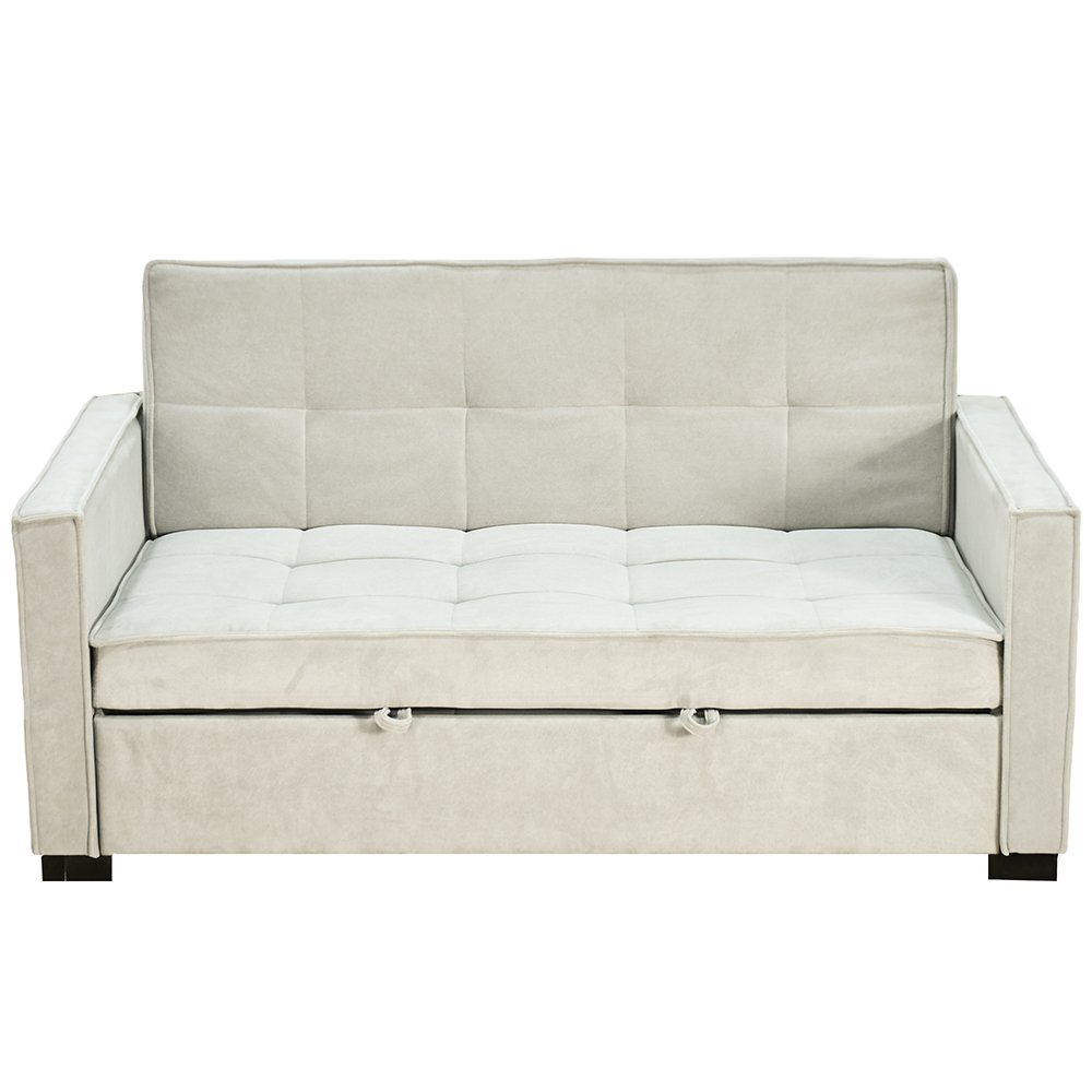 كنبة مفرد مودرن قابلة للتعديل الي سرير بيج