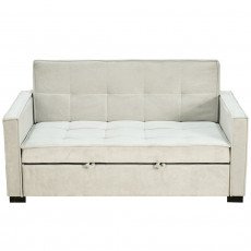 كنبة مفرد مودرن قابلة للتعديل الي سرير بيج