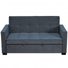 كنبة مفرد مودرن قابلة للتعديل الي سرير رمادي غامق