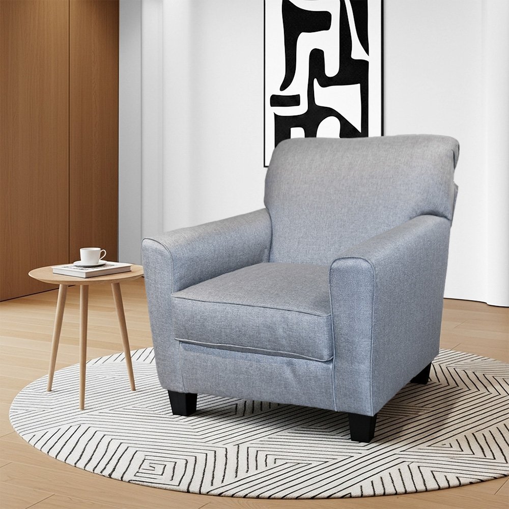 كرسي استقبال فاخر قماشي رمادي كرسي استقبال فاخر قماشي رمادي