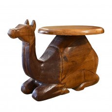 طاولة جانبية بتصميم مودرن خشبي