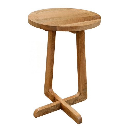 طاولة جانبية بتصميم مودرن خشبي