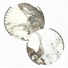 طقم طاولات قهوة مودرن 2 قطعة سطح رخامي