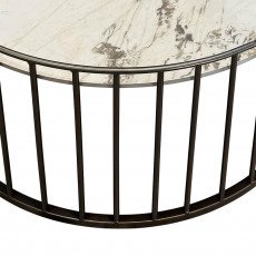 طقم طاولات قهوة مودرن 2 قطعة سطح رخامي