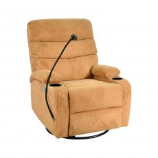 كرسي استرخاء هزاز دوار قماشي بحامل جوال 