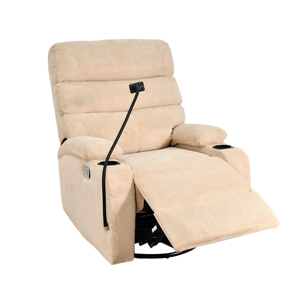 كرسي استرخاء هزاز دوار قماشي بحامل جوال كرسي استرخاء هزاز دوار قماشي بحامل جوال