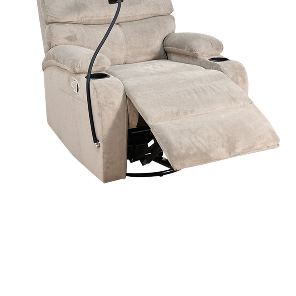 كرسي استرخاء هزاز دوار قماشي بحامل جوال 