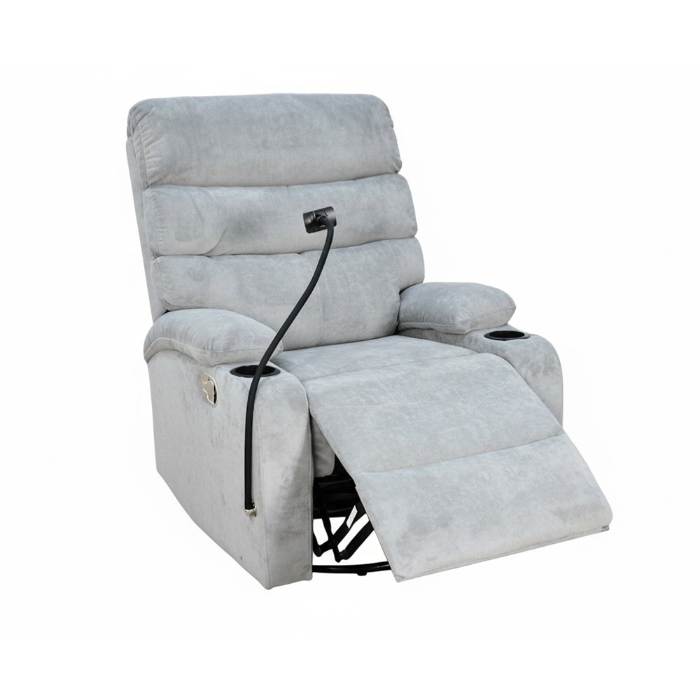 كرسي استرخاء هزاز دوار قماشي بحامل جوال كرسي استرخاء هزاز دوار قماشي بحامل جوال