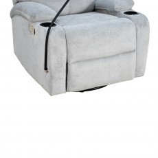 كرسي استرخاء هزاز دوار قماشي بحامل جوال كرسي استرخاء هزاز دوار قماشي بحامل جوال