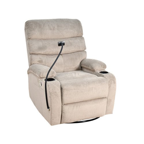 كرسي استرخاء هزاز دوار قماشي بحامل جوال 