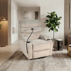 كرسي استرخاء هزاز دوار قماشي بحامل جوال 