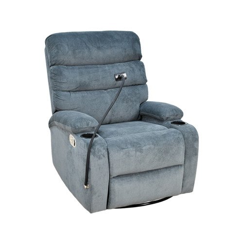 كرسي استرخاء هزاز دوار قماشي بحامل جوال 