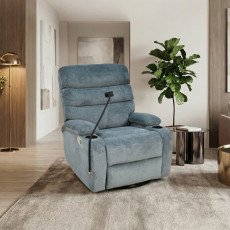 كرسي استرخاء هزاز دوار قماشي بحامل جوال 