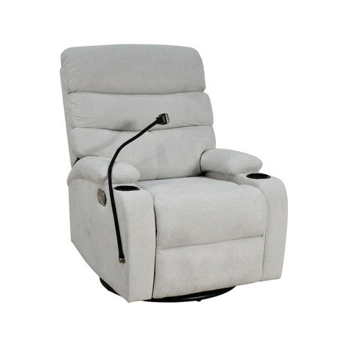 كرسي استرخاء هزاز دوار قماشي بحامل جوال 