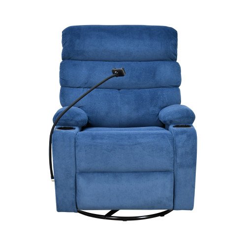 كرسي استرخاء هزاز دوار قماشي بحامل جوال 