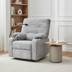 كرسي استرخاء هزاز دوار قماشي بحامل جوال 