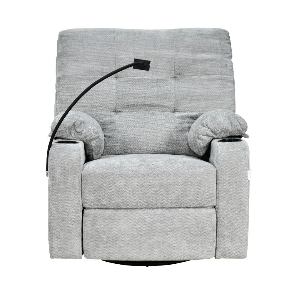 كرسي استرخاء هزاز دوار قماشي بحامل جوال 