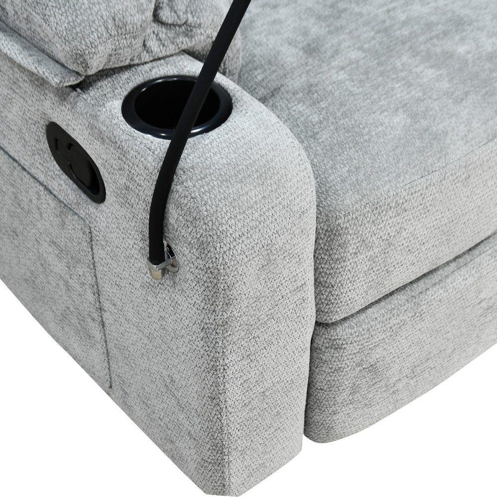 كرسي استرخاء هزاز دوار قماشي بحامل جوال 