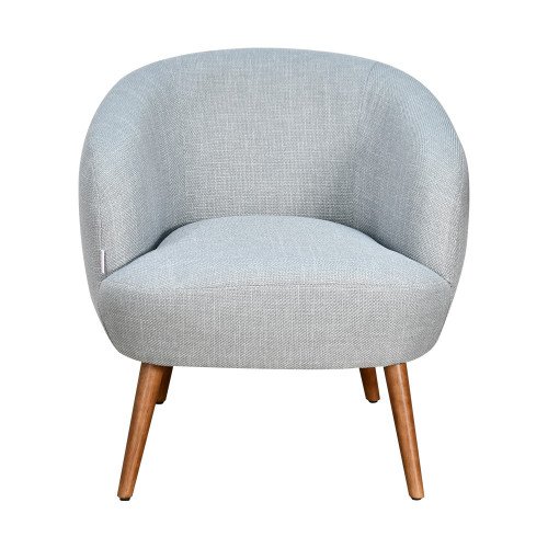 كرسي استقبال فاخر قماشي رمادي 