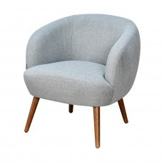 كرسي استقبال فاخر قماشي رمادي 