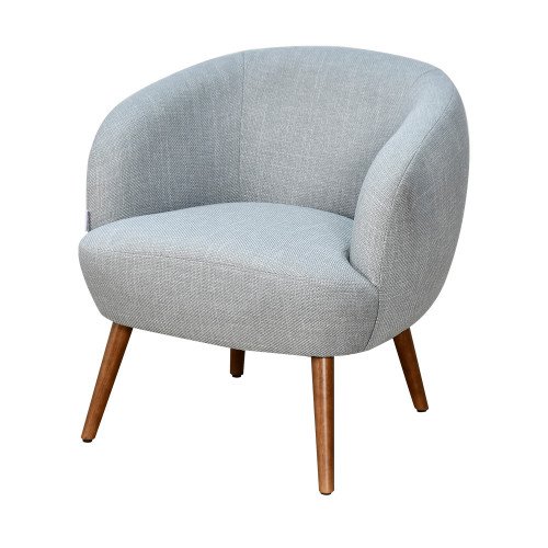 كرسي استقبال فاخر قماشي رمادي 