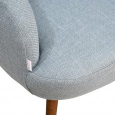 كرسي استقبال فاخر قماشي رمادي 