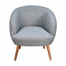 كرسي استقبال فاخر قماشي رمادي غامق 