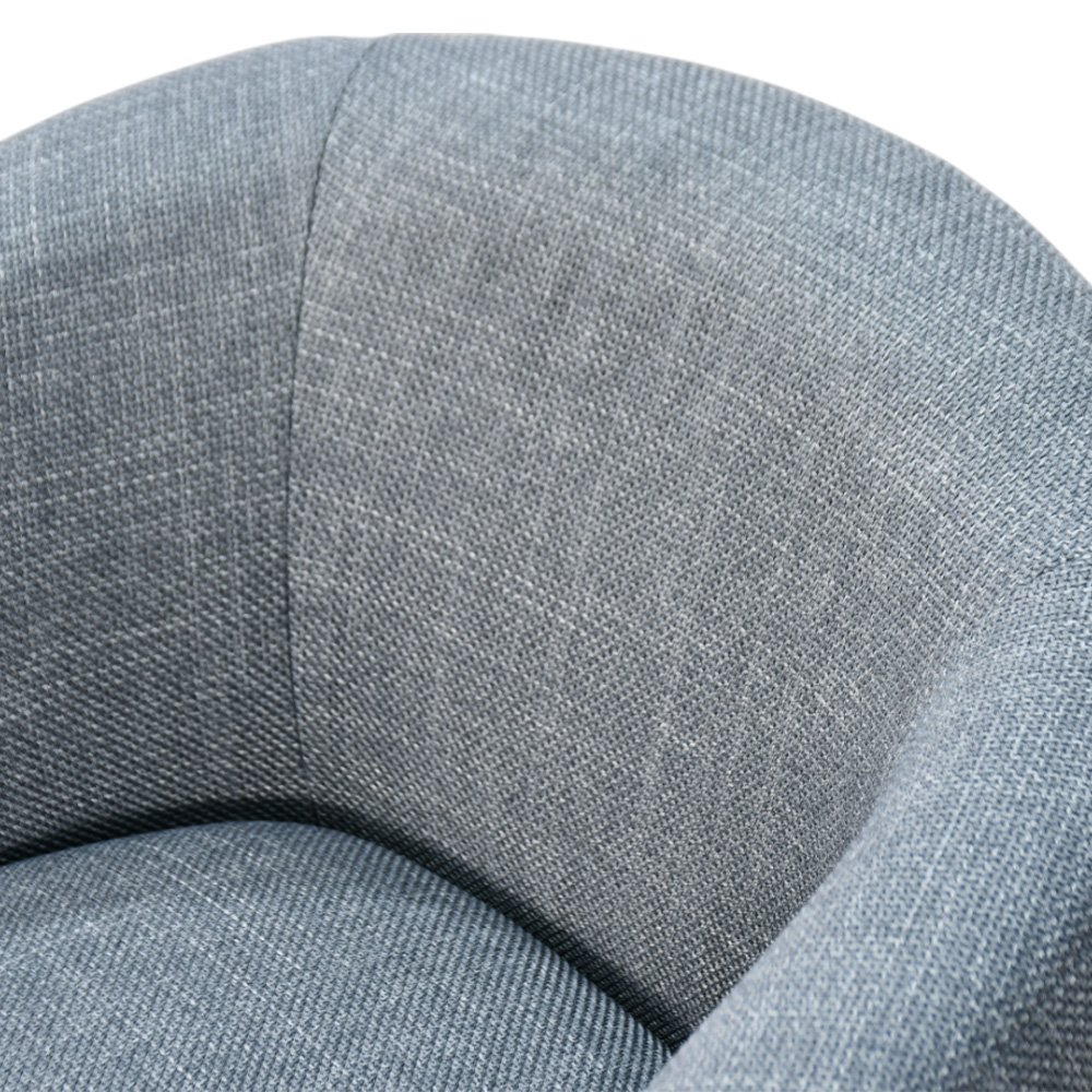 كرسي استقبال فاخر قماشي رمادي غامق 