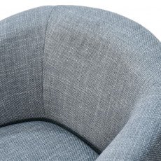 كرسي استقبال فاخر قماشي رمادي غامق 