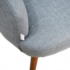 كرسي استقبال فاخر قماشي رمادي غامق 