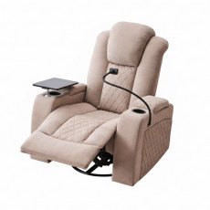 كرسي استرخاء هزاز دوار مع رف طاولة كوفي 