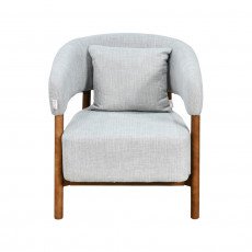 كرسي استقبال فاخر قماشي رمادي