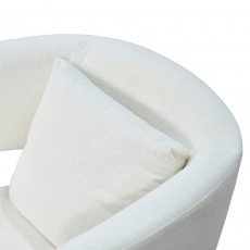 كرسي استقبال فاخر قماشي أبيض 