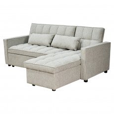 كنبة زاوية قماش مودرن بيج 