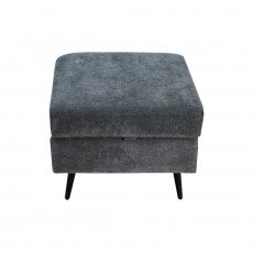 كنبة مودرن 3 مقاعد قماش مع صندوق تخزين رمادي 