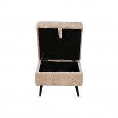 كنبة مودرن 3 مقاعد قماش مع صندوق تخزين كوفي 