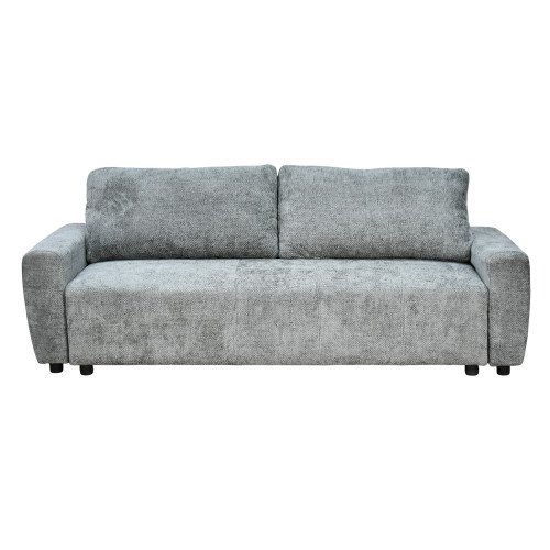 كنبة 3 مقاعد قابلة للتعديل الي سرير رمادي 