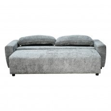 كنبة 3 مقاعد قابلة للتعديل الي سرير رمادي 