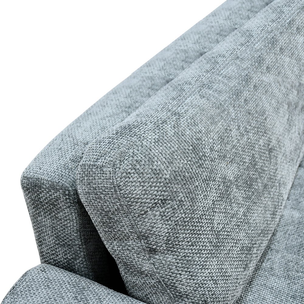 كنبة 3 مقاعد قابلة للتعديل الي سرير رمادي 