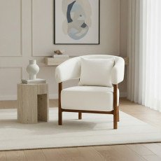 كرسي استقبال فاخر قماشي أبيض كرسي استقبال فاخر قماشي أبيض