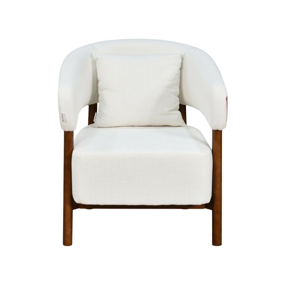 كرسي استقبال فاخر قماشي أبيض كرسي استقبال فاخر قماشي أبيض