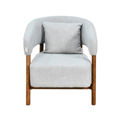 كرسي استقبال فاخر قماشي رمادي