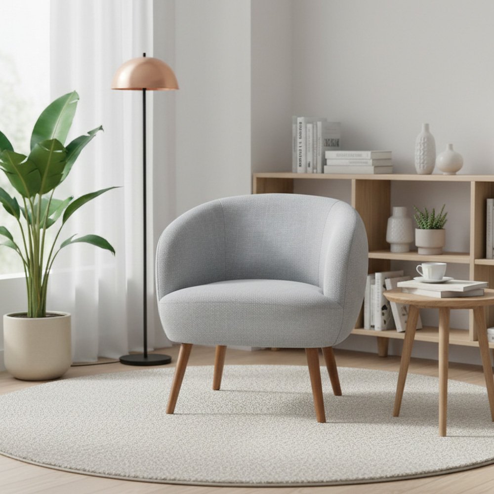 كرسي استقبال فاخر قماشي رمادي كرسي استقبال فاخر قماشي رمادي