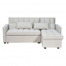 كنبة زاوية قماش مودرن اوف وايت 