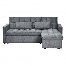 كنبة زاوية قماش مودرن رمادي غامق كنبة زاوية قماش مودرن رمادي غامق